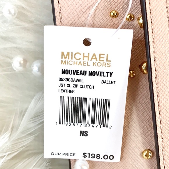 👛New MICHAEL KORS 👛NOUVEAU NOVELTY BALLET XL ZIP - Picture 6 of 6